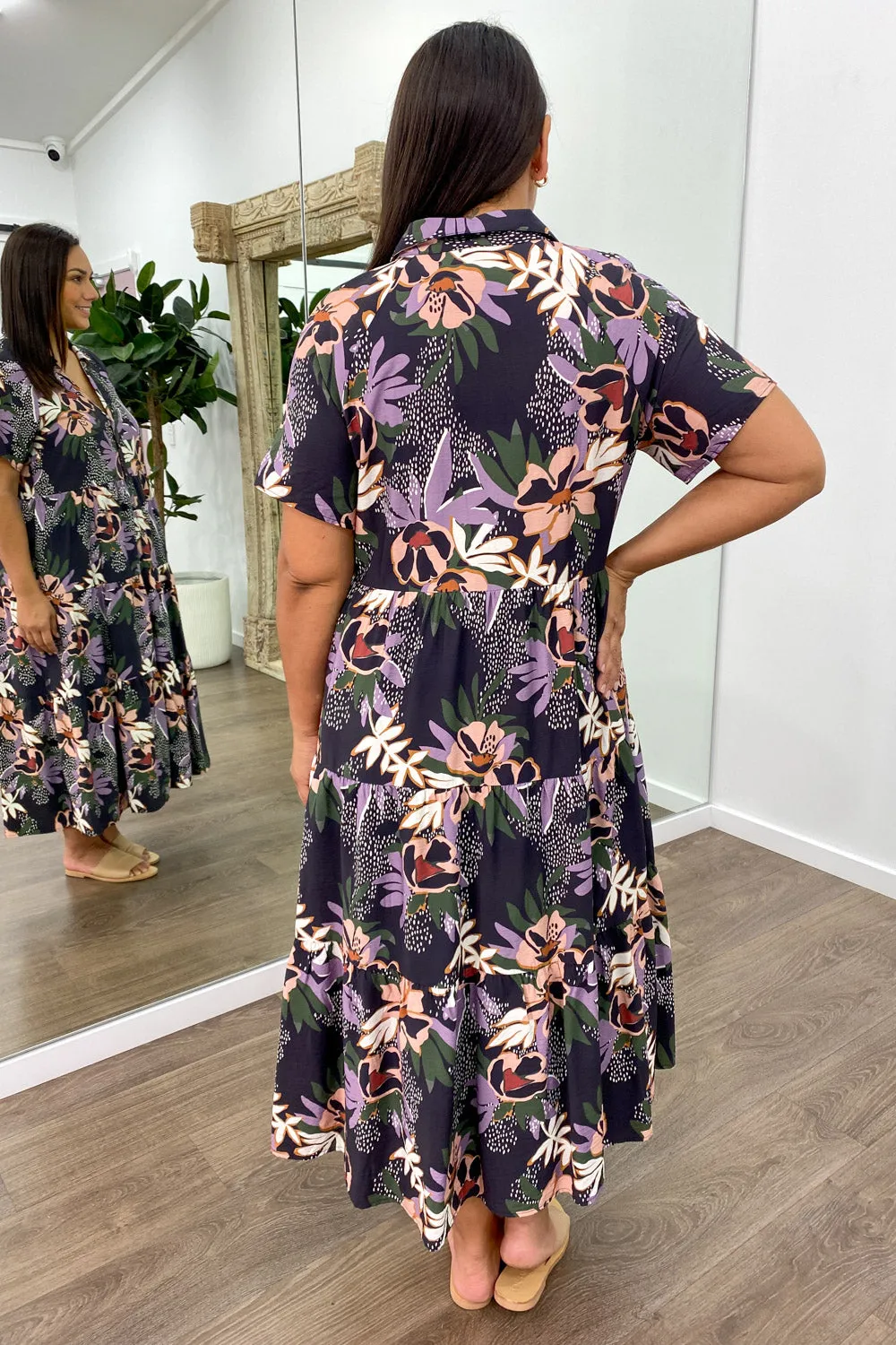 Robe imprimée midi Alyssa