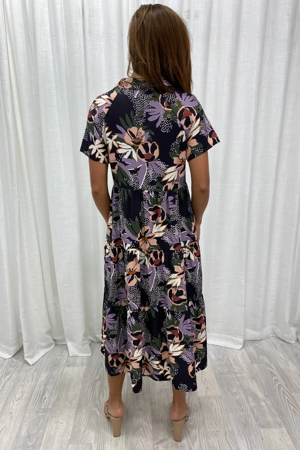Robe imprimée midi Alyssa