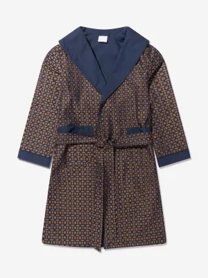 Robe de chambre pour garçons Amiki Theodore en bleu marine