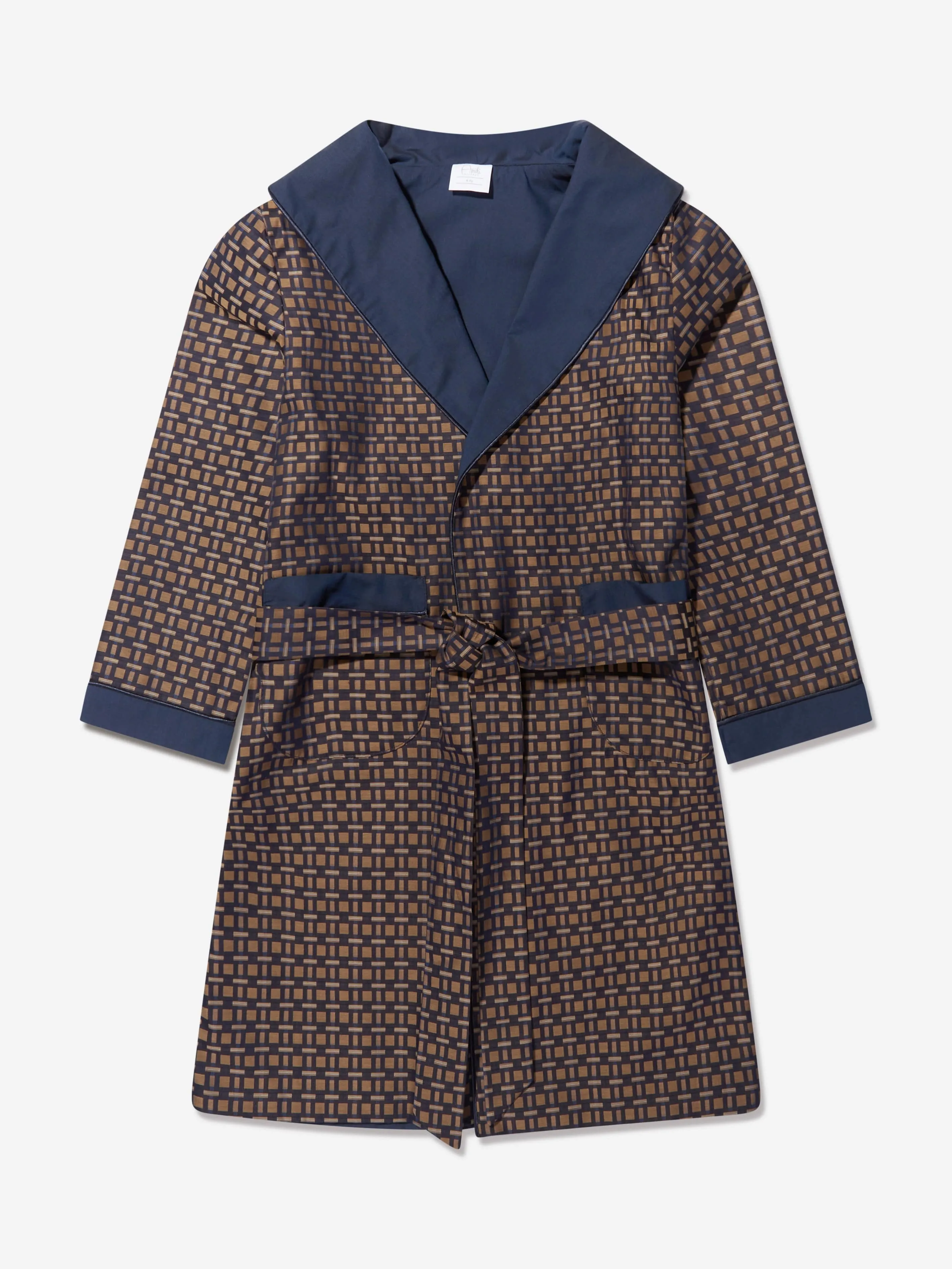 Robe de chambre pour garçons Amiki Theodore en bleu marine