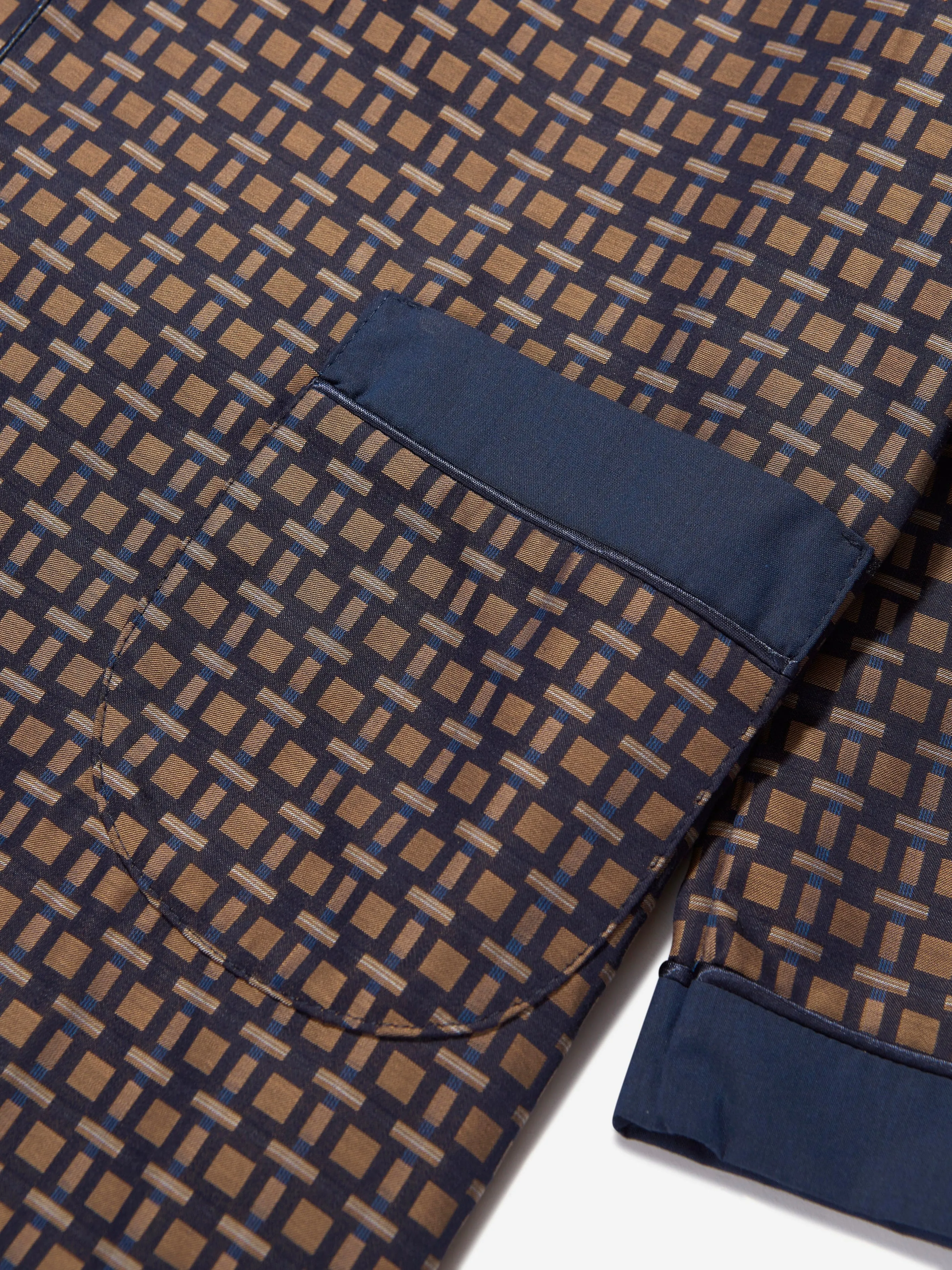 Robe de chambre pour garçons Amiki Theodore en bleu marine