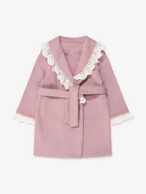 Robe de chambre pour fillettes Amiki Thalia en violet