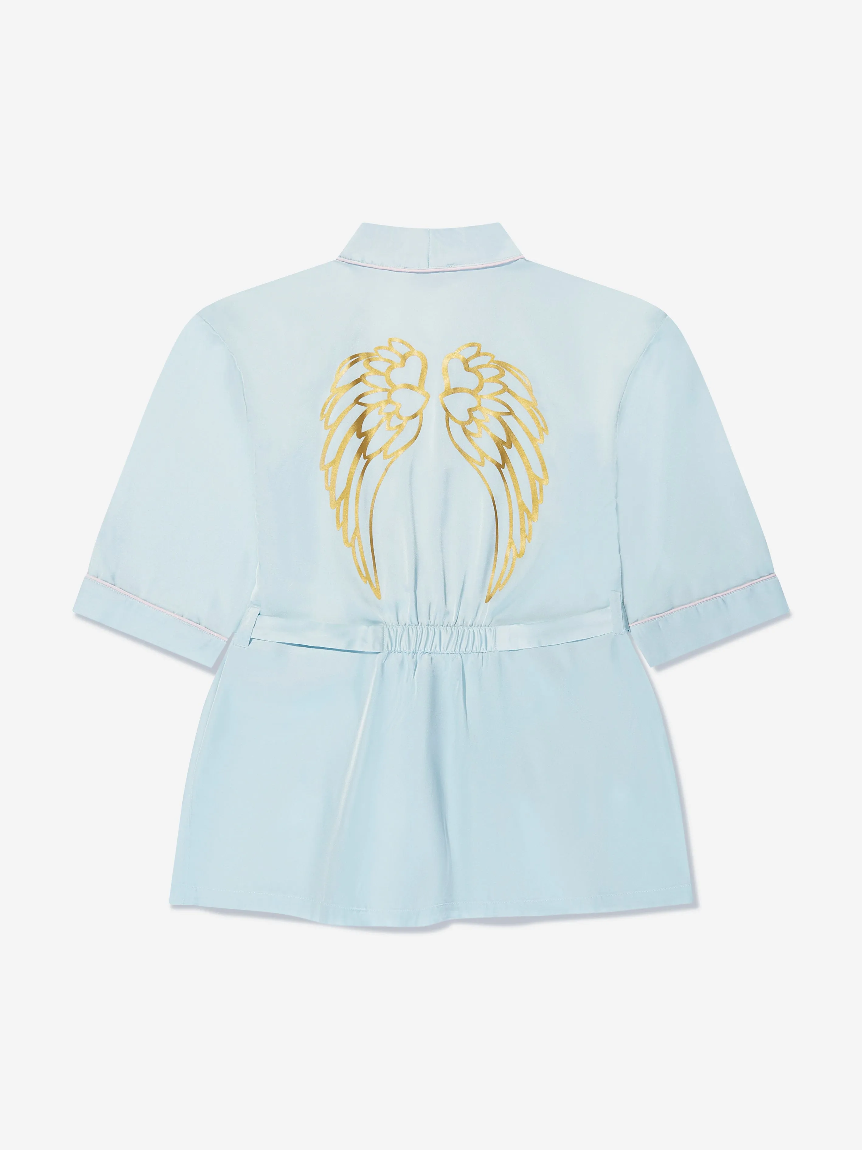 Peignoir en satin et masque pour les yeux Angels Face Girls