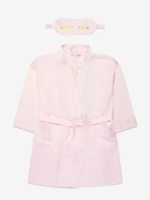 Peignoir en satin et masque pour les yeux Angels Face Girls