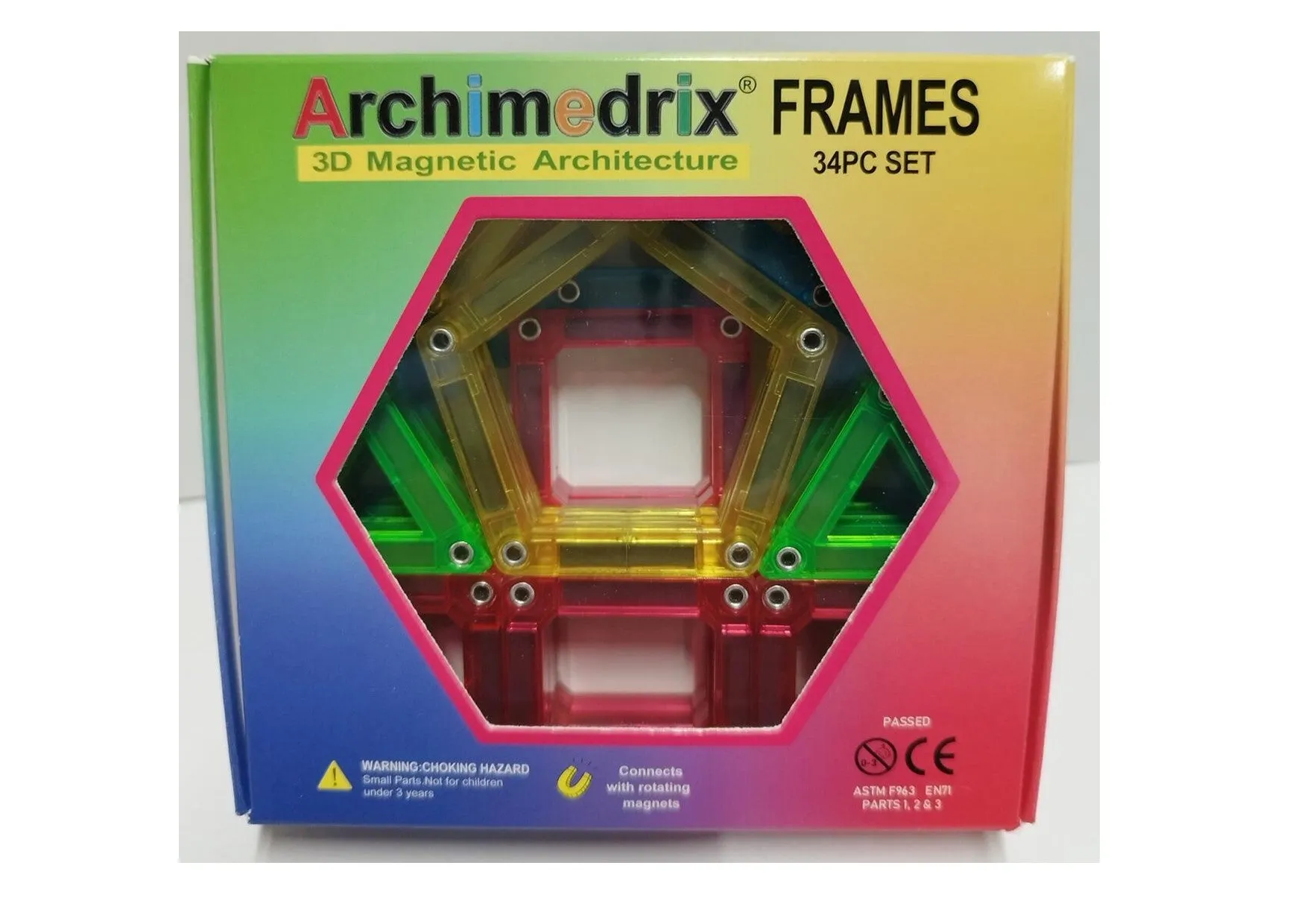Jeu de 34 pièces magnétiques Archimedrix Junior Tiles