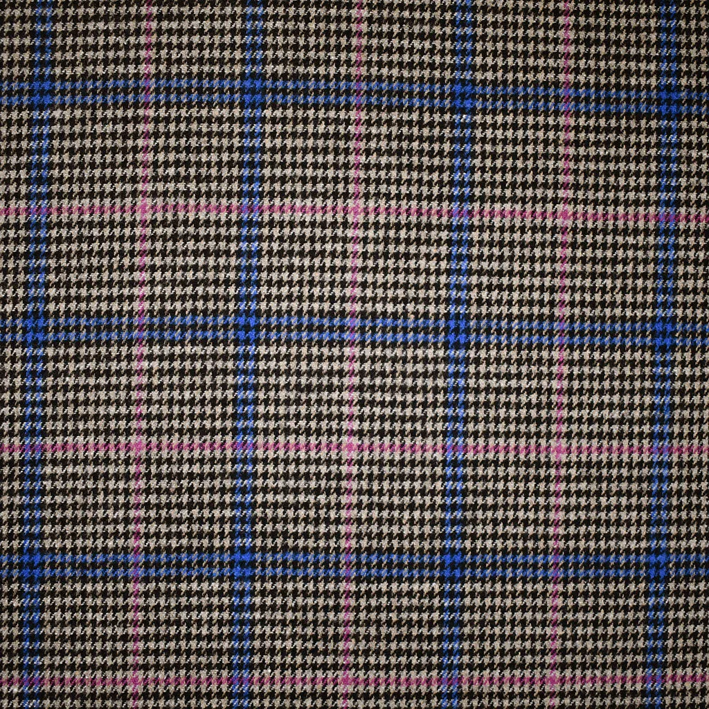 Atelier Jupe Coloré en Flanelle à Carreaux Glen Gris