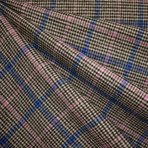 Atelier Jupe Coloré en Flanelle à Carreaux Glen Gris