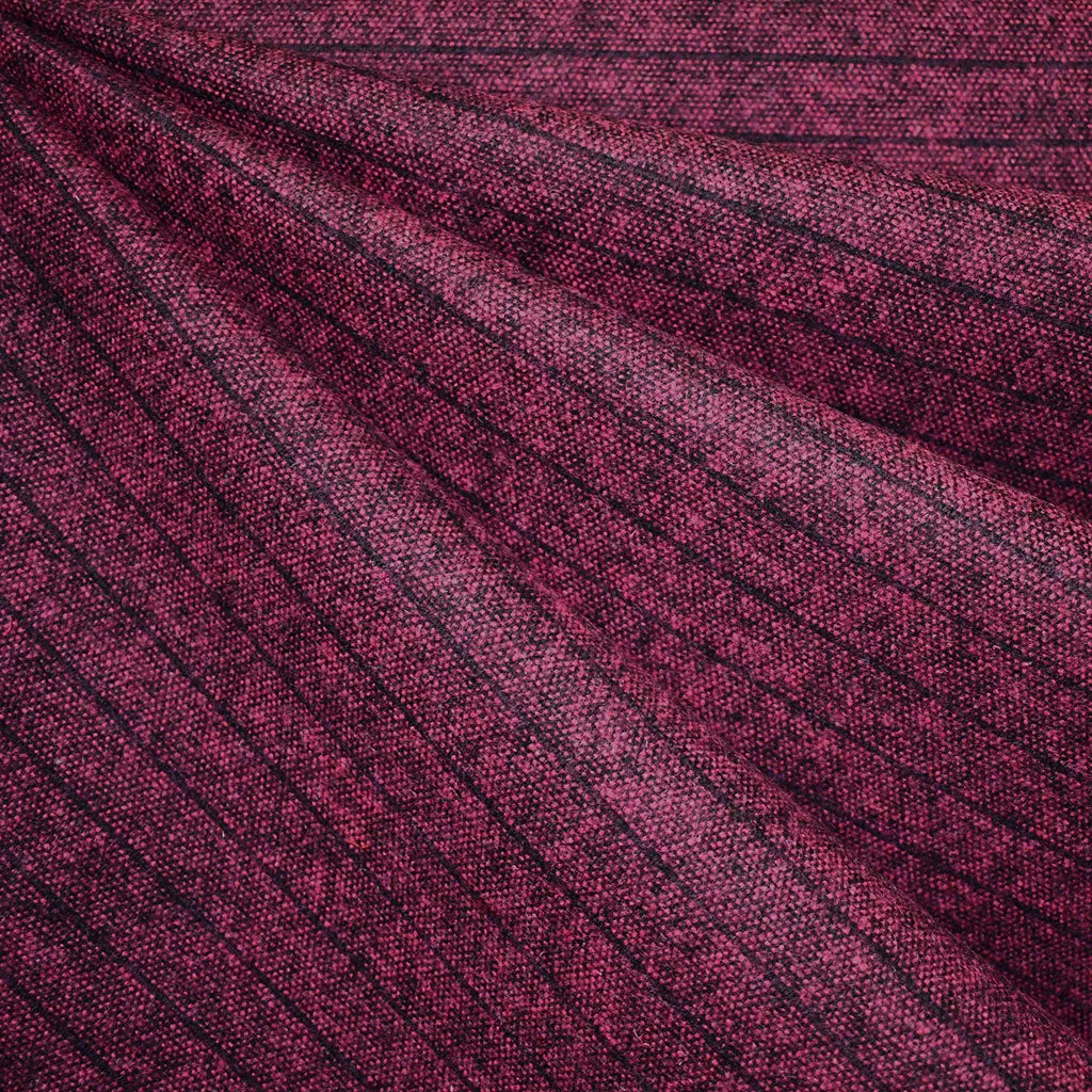 Atelier Jupe Tweedy Lines Costume en Laine Mélangée Fuchsia/Noir