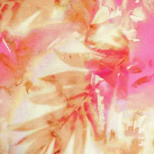 Atelier Jupe Aquarelle Feuillage Tropical Rayon Rose