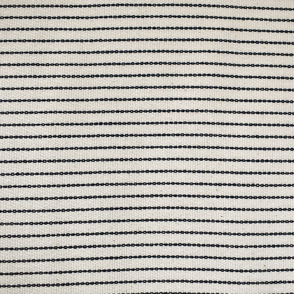Atelier Jupe en Tissu Teint Fil à Fil à Rayures Poids Fond Crème/Marine