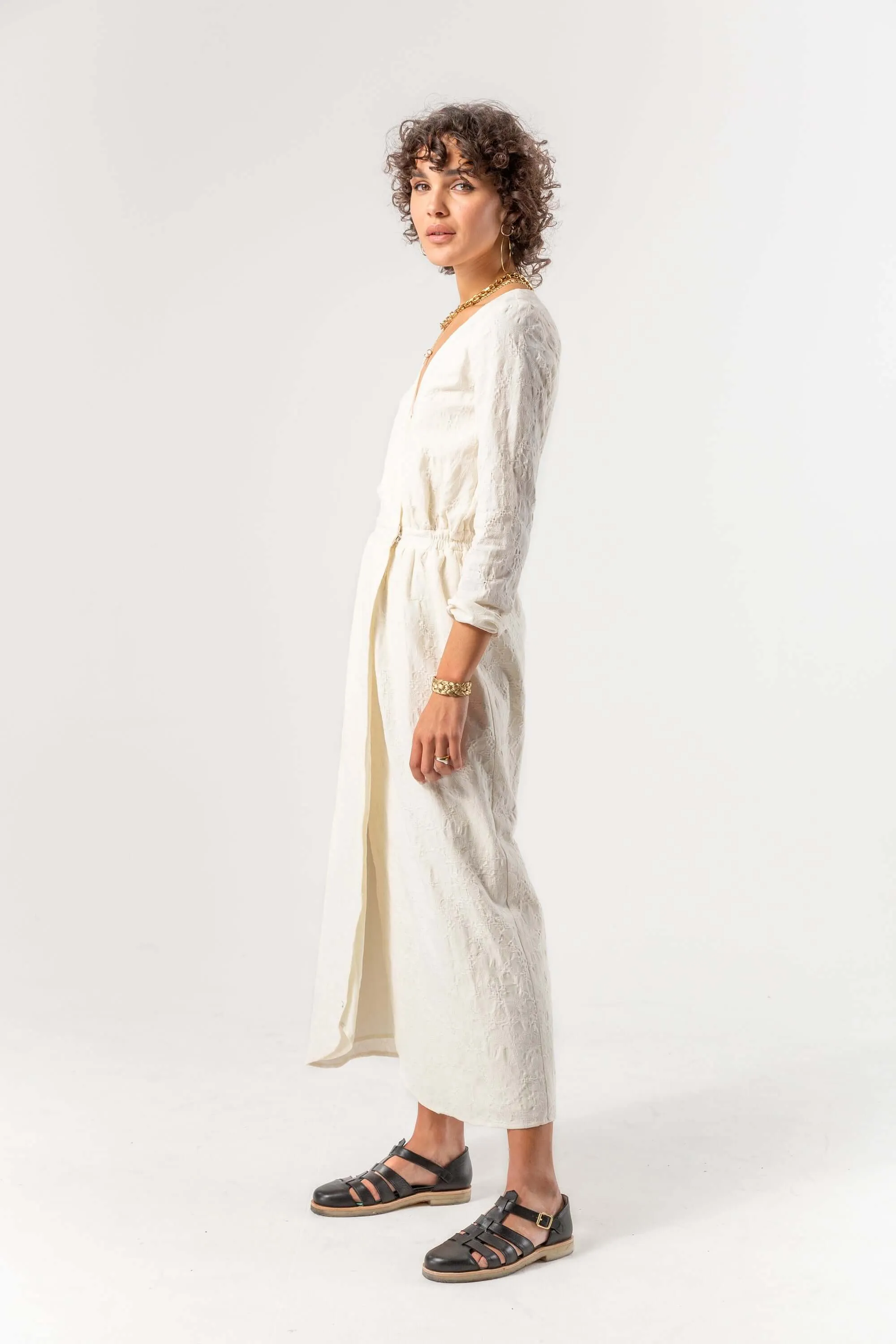 Robe autrichienne en coton ancien