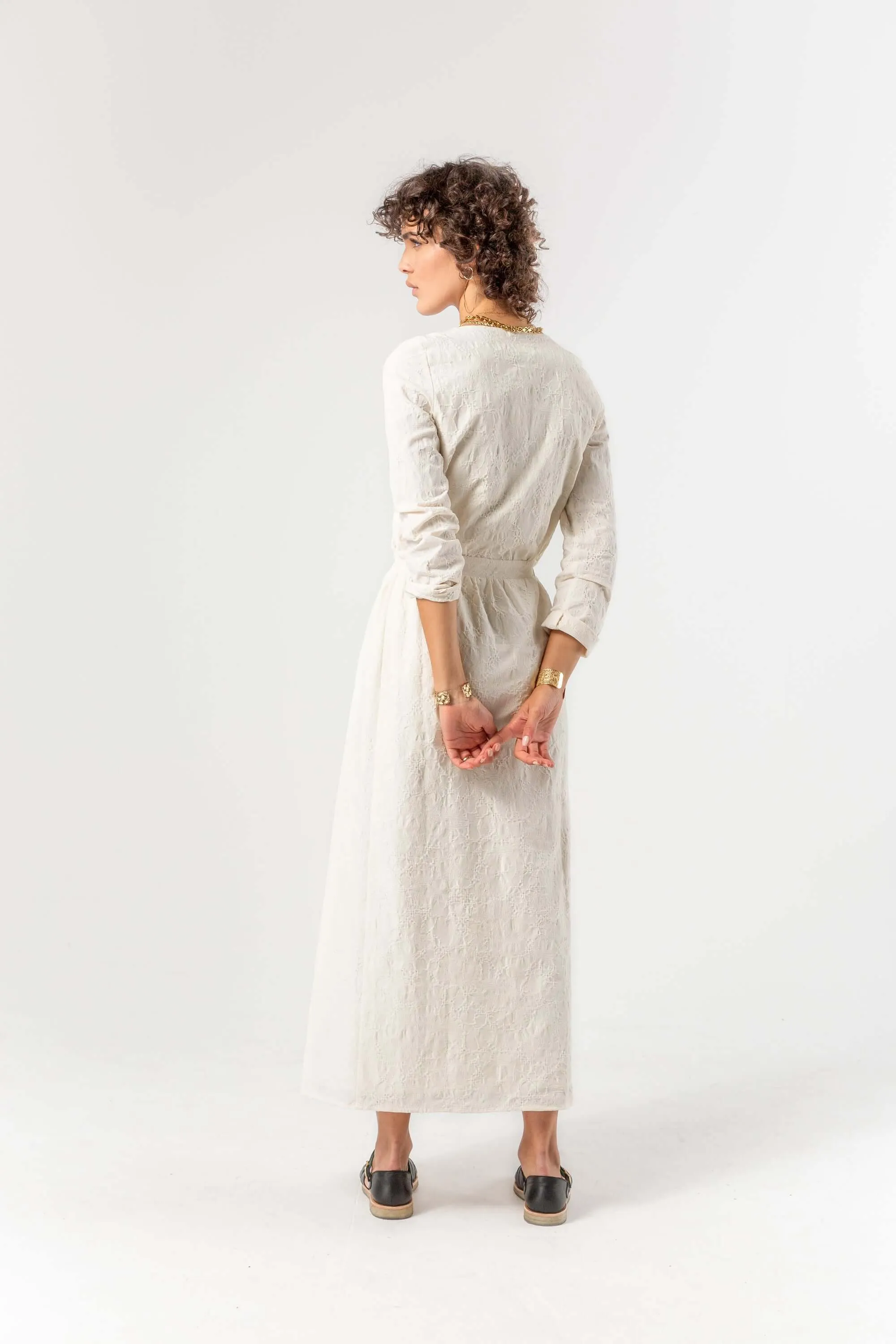 Robe autrichienne en coton ancien