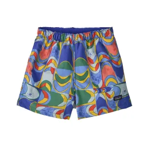 Short Baggies Bébé - Motif Queue d'Hirondelle Geo : Bleu Eddy par Patagonia