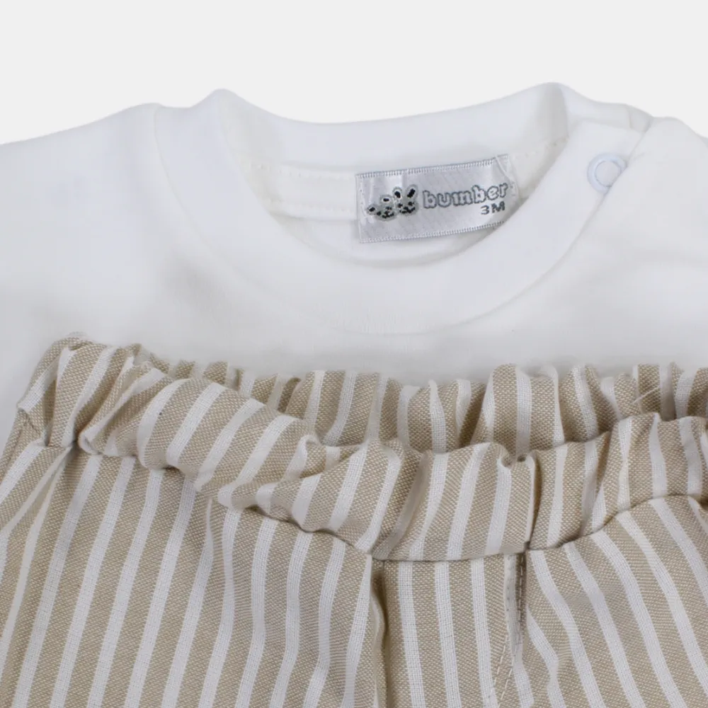 Ensemble 2 pièces pour bébé garçon - Motif tête de chiot