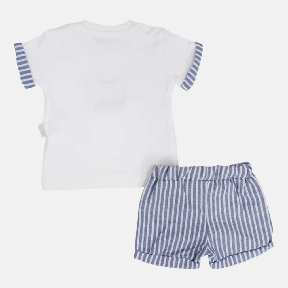 Ensemble 2 pièces pour bébé garçon - Motif tête de chiot