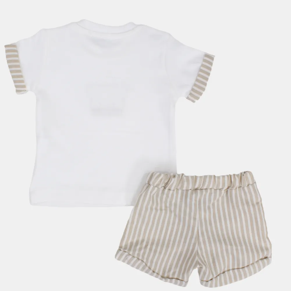 Ensemble 2 pièces pour bébé garçon - Motif tête de chiot