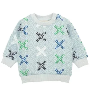 Sweat-shirt à logo bleu pour bébé garçon
