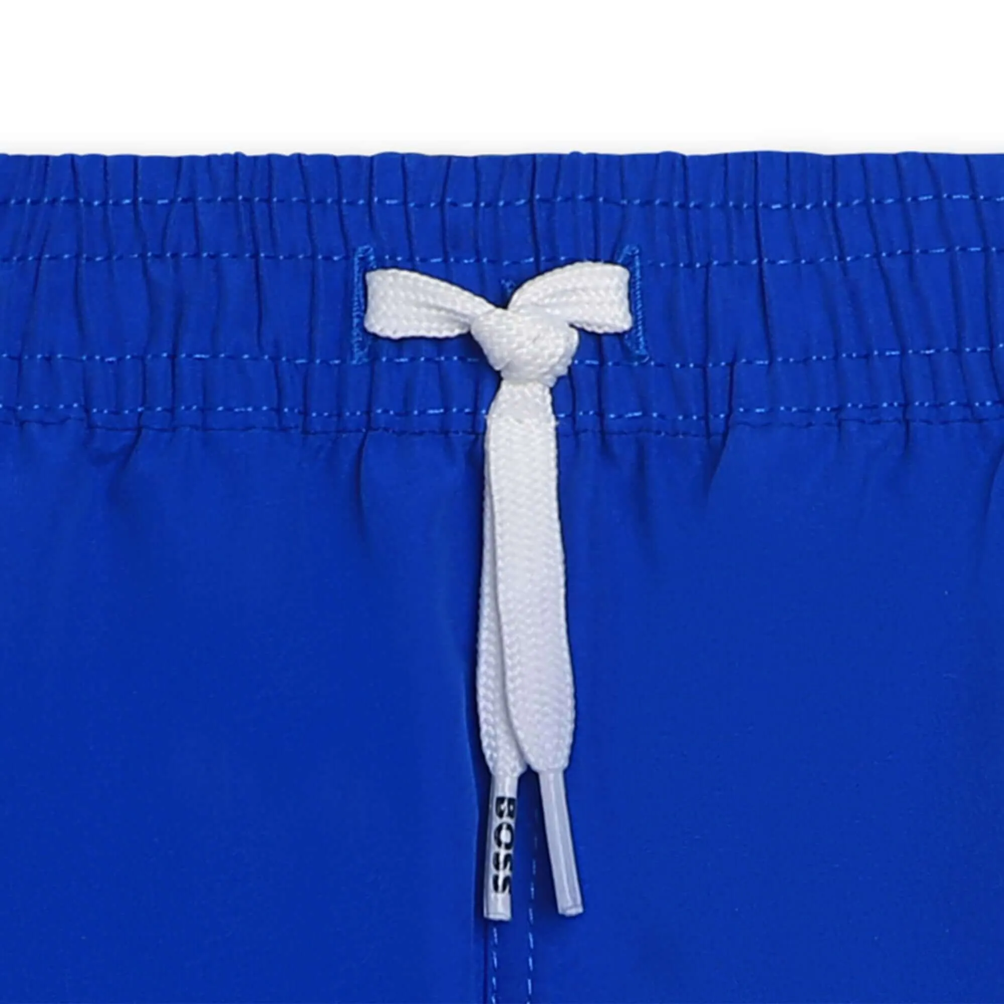 Short de bain pour garçon avec logo bleu