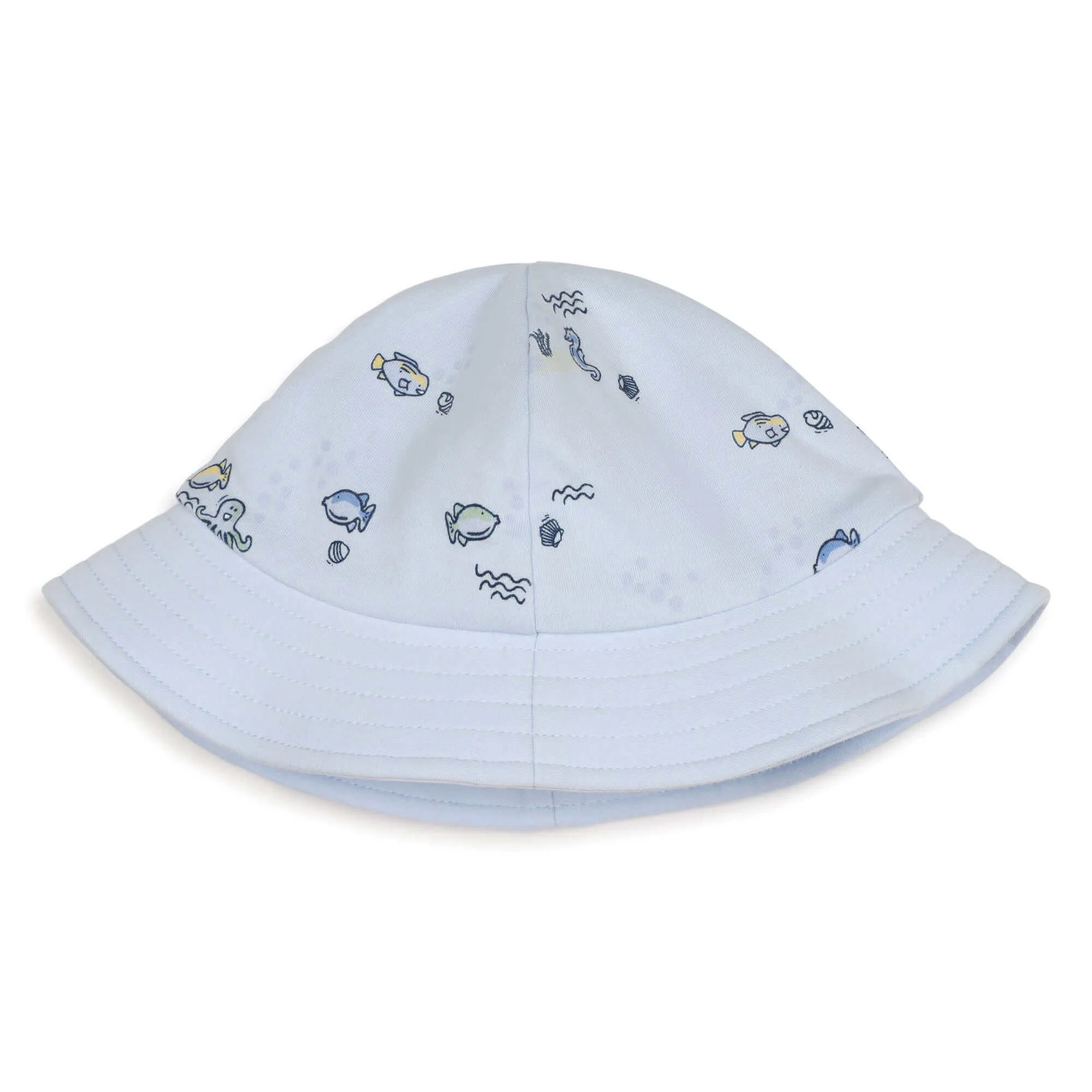 Ensemble Short et Chapeau Bébé Garçon Vie Marine Bleu