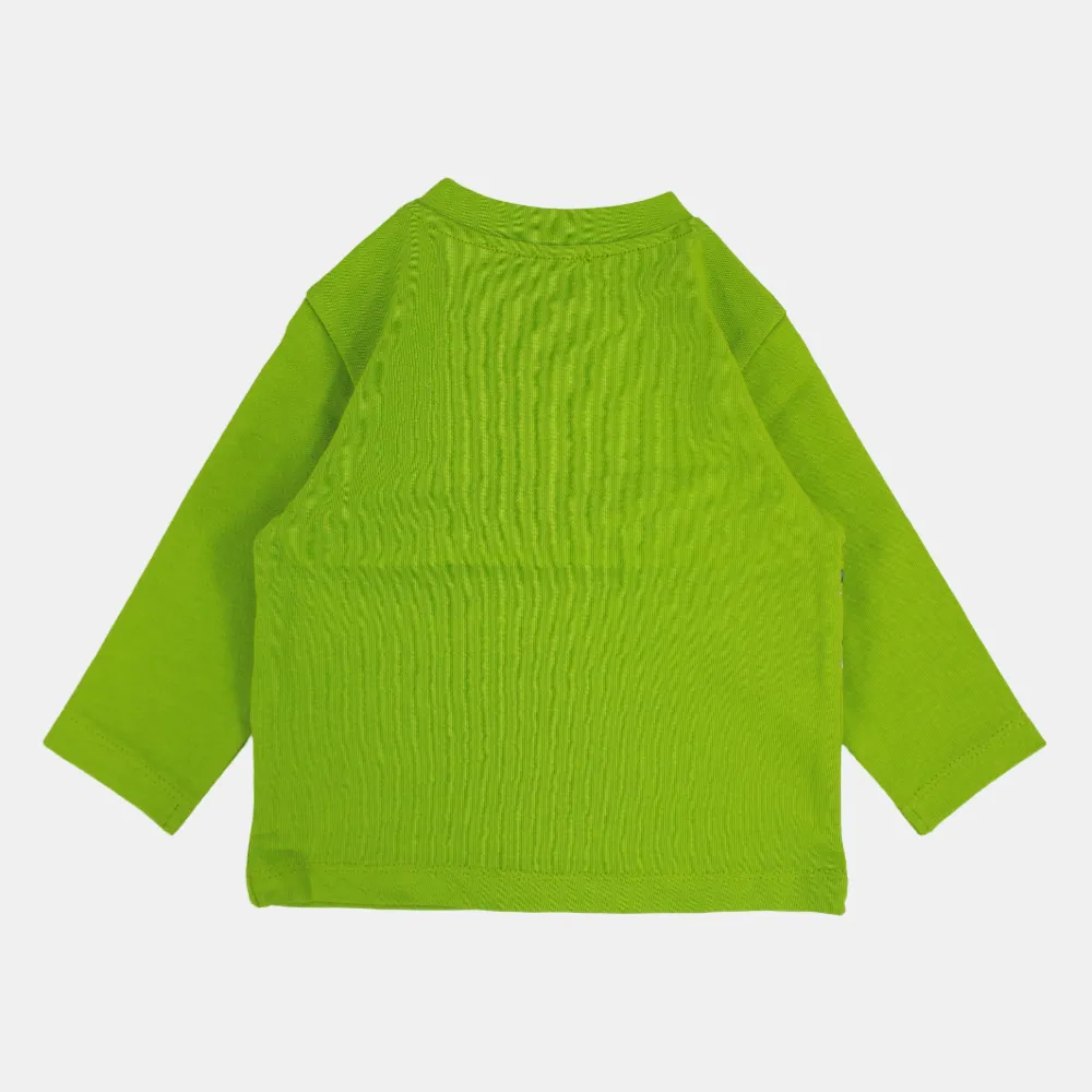 T-shirt en coton à manches longues pour bébé garçon avec motif crocodile