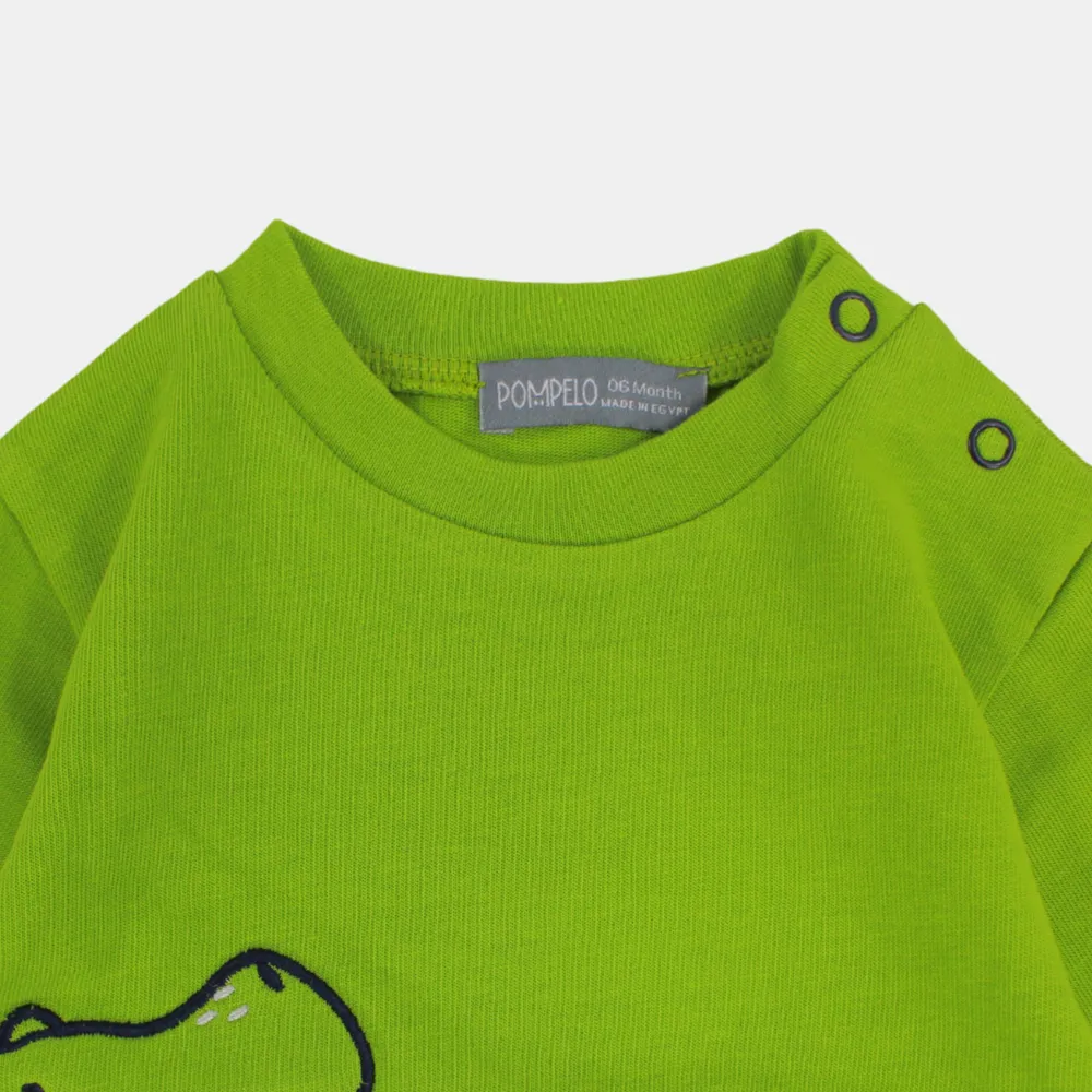 T-shirt en coton à manches longues pour bébé garçon avec motif crocodile