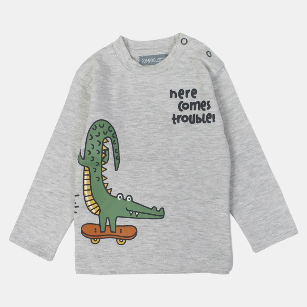 T-shirt en coton à manches longues pour bébé garçon