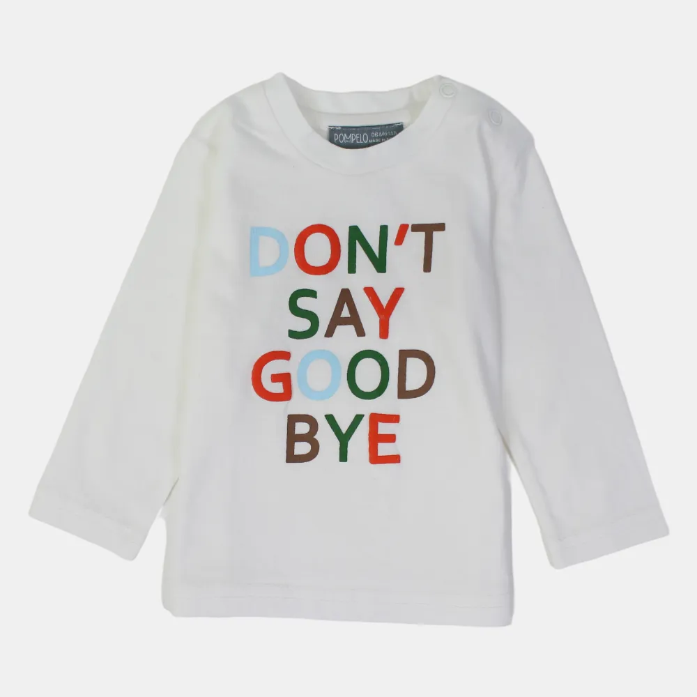 T-shirt en coton à manches longues pour bébé garçon