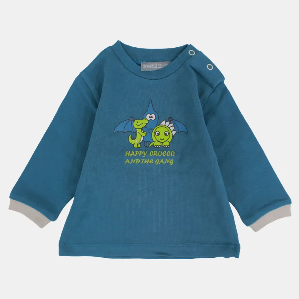 T-shirt en coton à manches longues pour bébé garçon