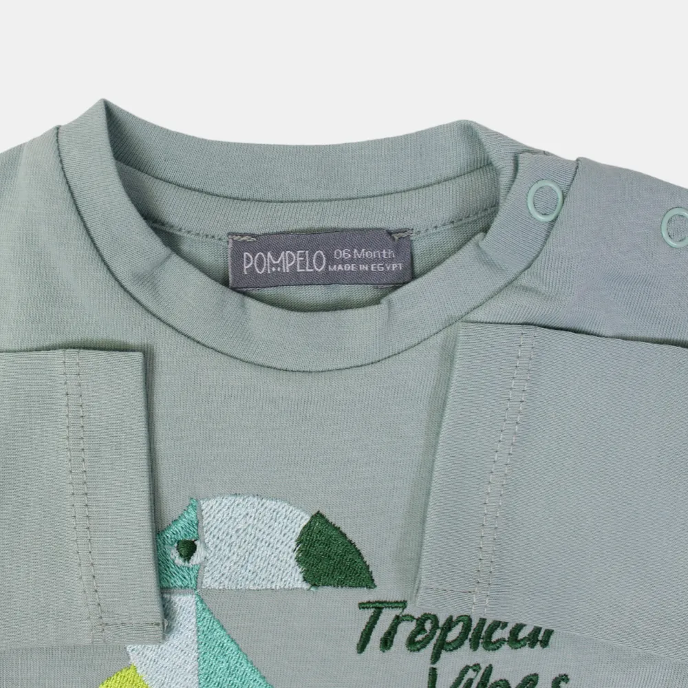 T-shirt en coton à manches longues pour bébé garçon