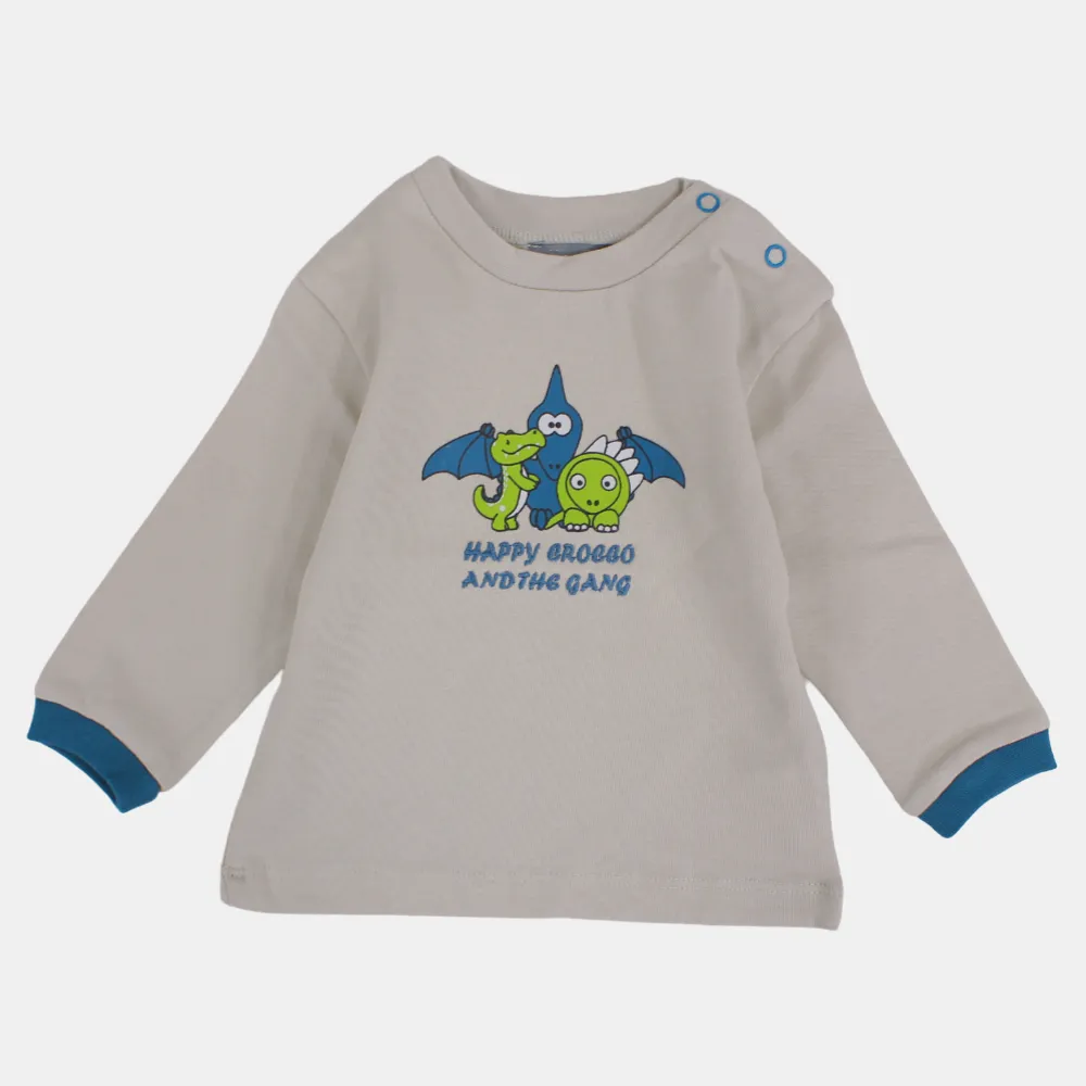 T-shirt en coton à manches longues pour bébé garçon