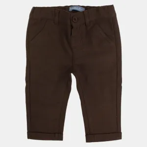 Pantalons en Coton pour Bébé Garçon – Marron