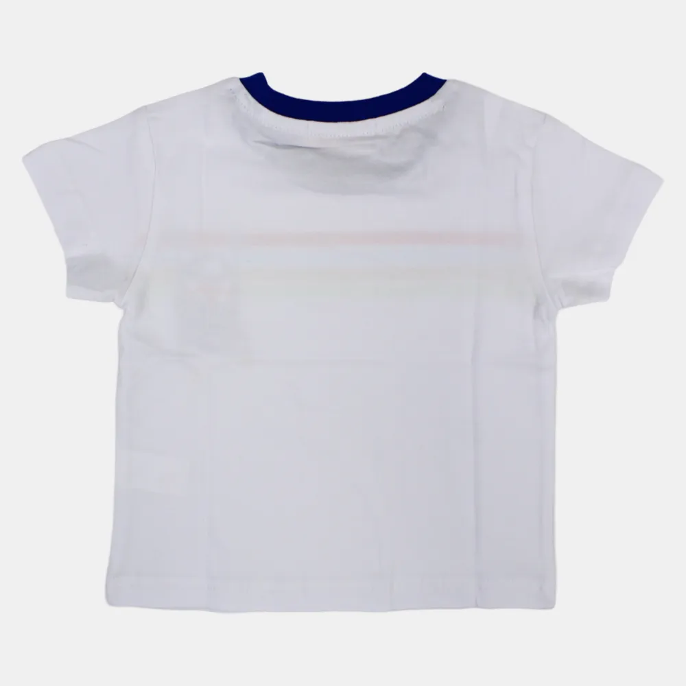 T-shirt en coton à manches courtes pour bébé garçon avec un design amusant