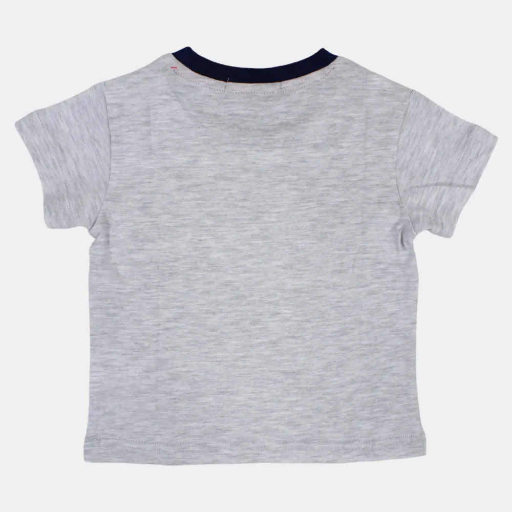 T-shirt en coton à manches courtes pour bébé garçon avec un design amusant