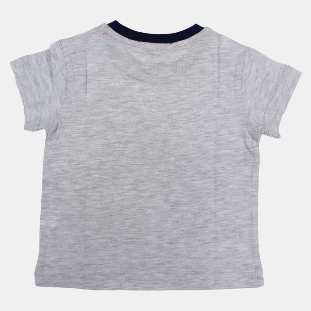 T-shirt en coton à manches courtes pour bébé garçon avec un design amusant