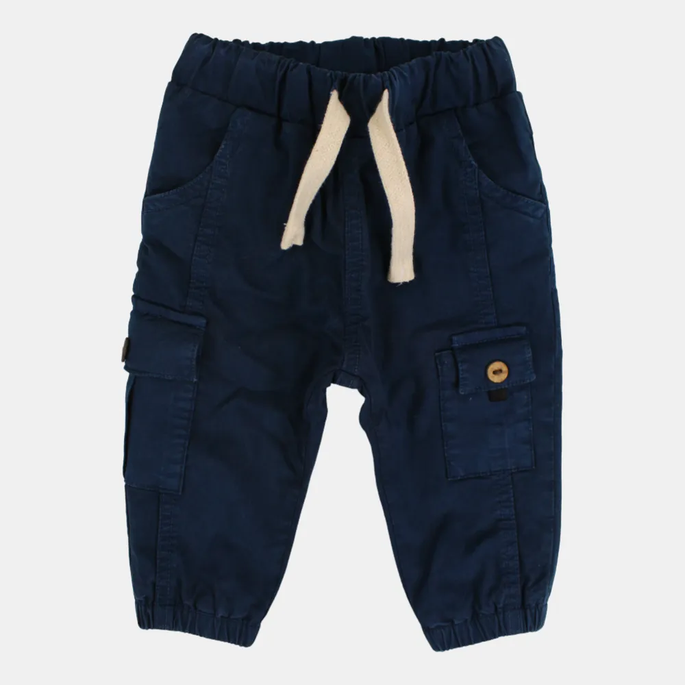 Pantalons cargo en gabardine pour bébés garçons