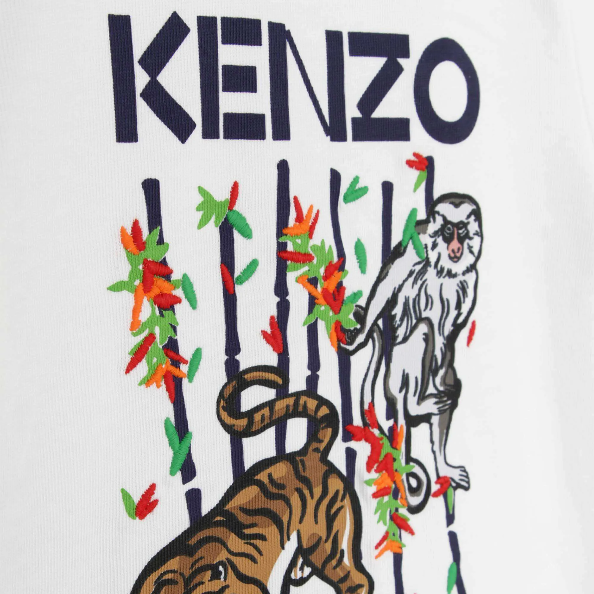 Ensemble de shorts pour bébé garçon en coton et bambou vert et blanc à motif tigre