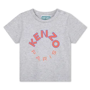 T-shirt à manches courtes gris 'IKEBANA' pour bébé garçon
