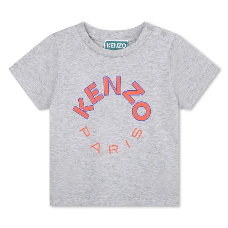 T-shirt à manches courtes gris 'IKEBANA' pour bébé garçon