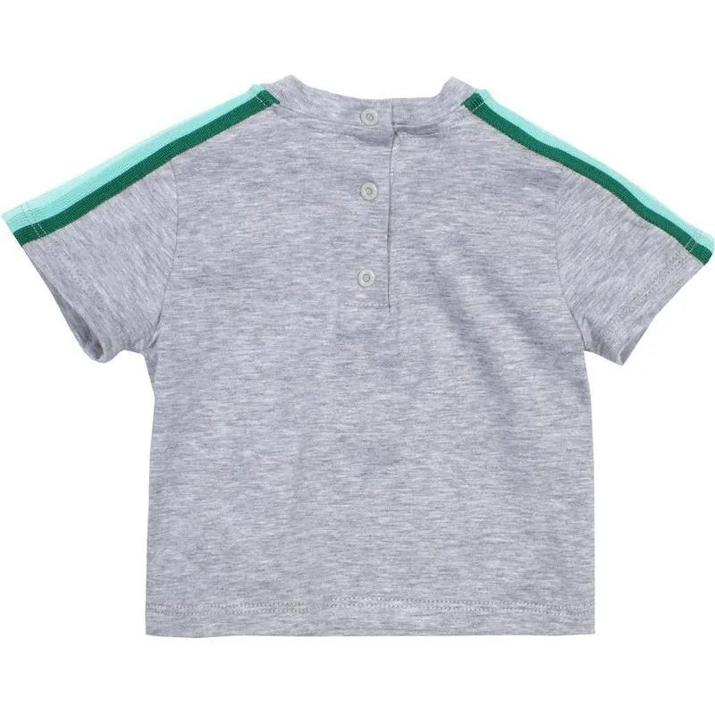 T-shirt à logo gris pour bébé garçon