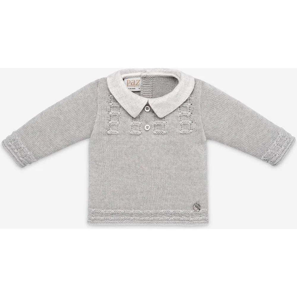 Ensemble tricoté gris 'Perseo' pour bébé garçon