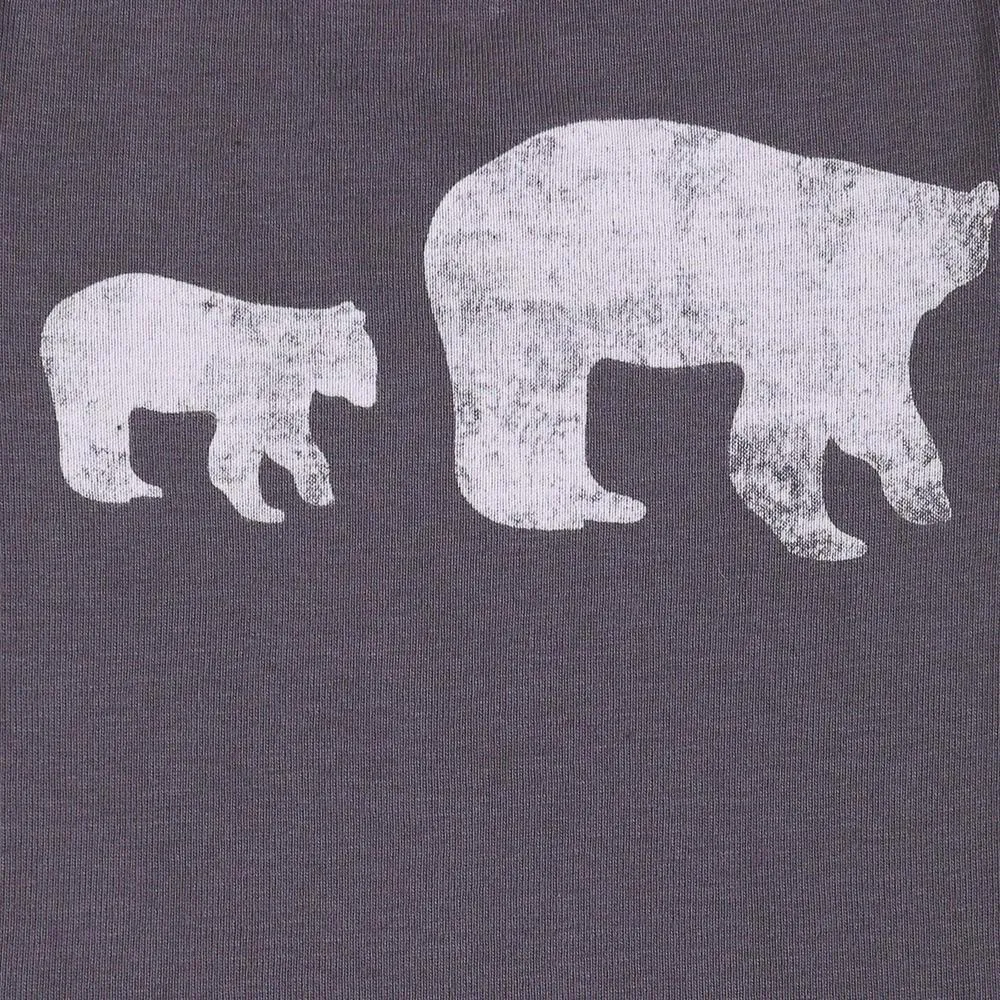 Haut et Pantalon Doudou Ours Polaire Gris pour Bébé Garçon
