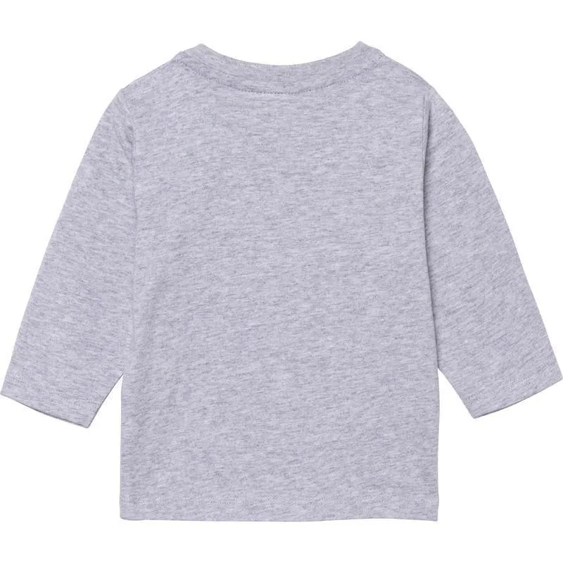T-shirt à manches longues gris triangle pour bébé garçon