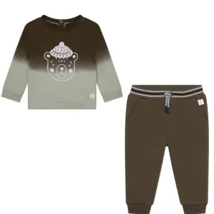 T-shirt et jogging kaki pour bébé garçon