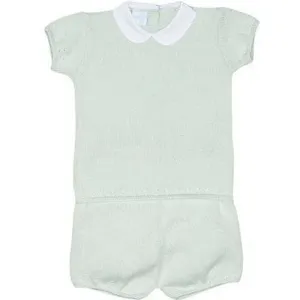 Ensemble court en menthe pour bébé garçon