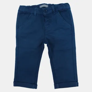 Pantalons en gabardine marine pour bébé garçon