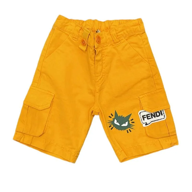 Short Cargo Orange pour Bébé Garçon