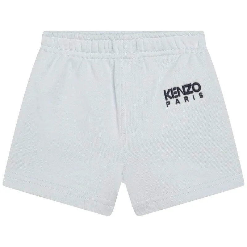 Shorts en jersey de coton bleu pâle pour bébé garçon