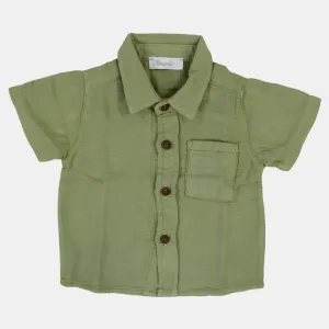 Chemise en coton uni pour bébé garçon
