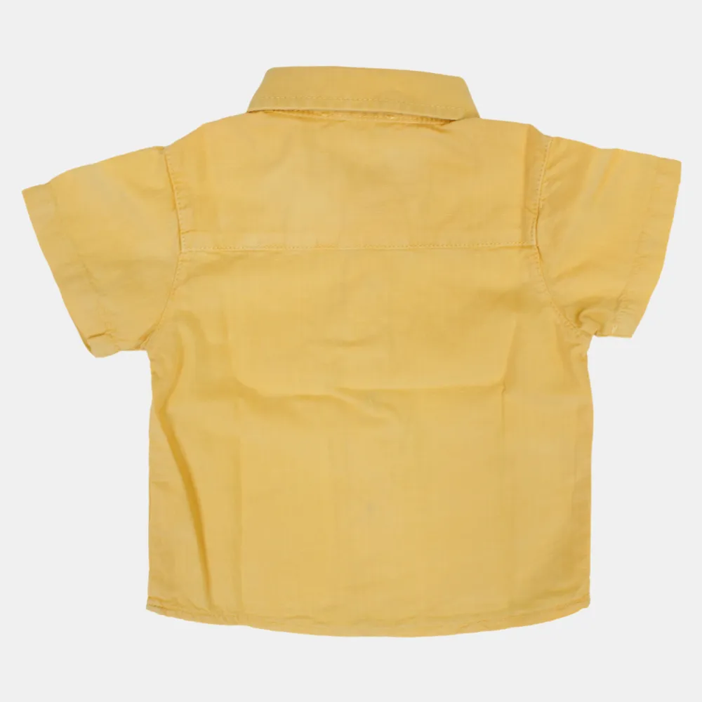 Chemise en coton uni pour bébé garçon