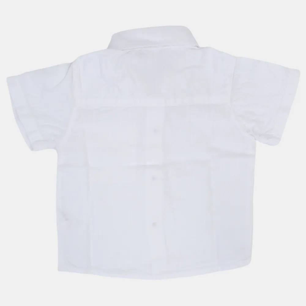 Chemise en coton uni pour bébé garçon